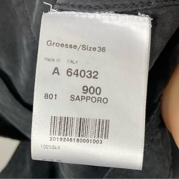 Vintage ESCADA SPORT Blazer Jacket 36~S SILK Black/Grey Pink-Embroidery-Peacock - Picture 11 of 16